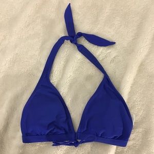 Blue low cut bikini